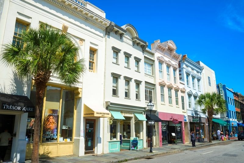 shopping in King Street, Charleston