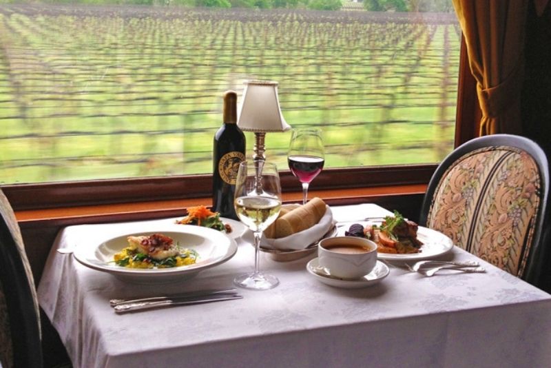 Napa Valley Wine Train with Gourmet Dinner
