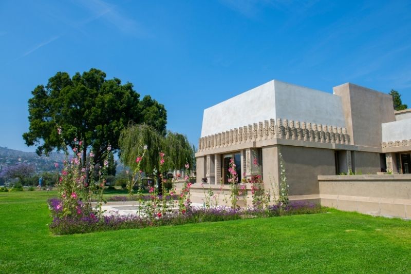 Hollyhock House in Barnsdall Art Park