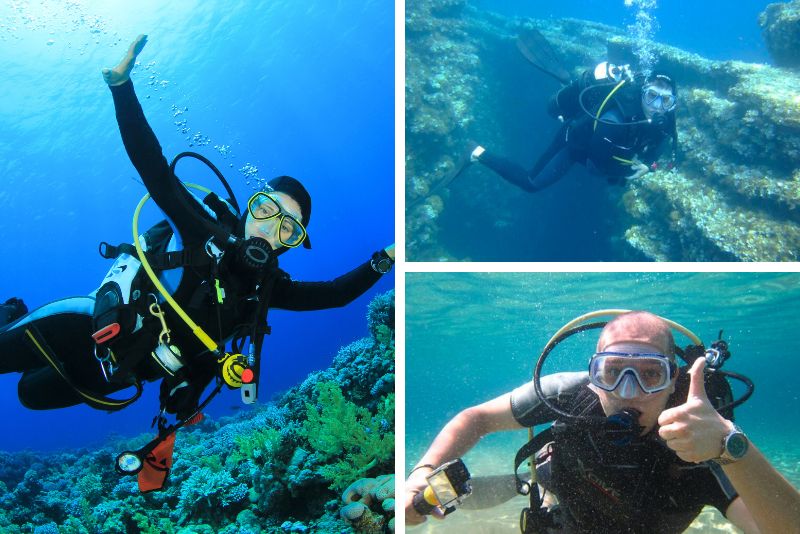 scuba diving in Corfu