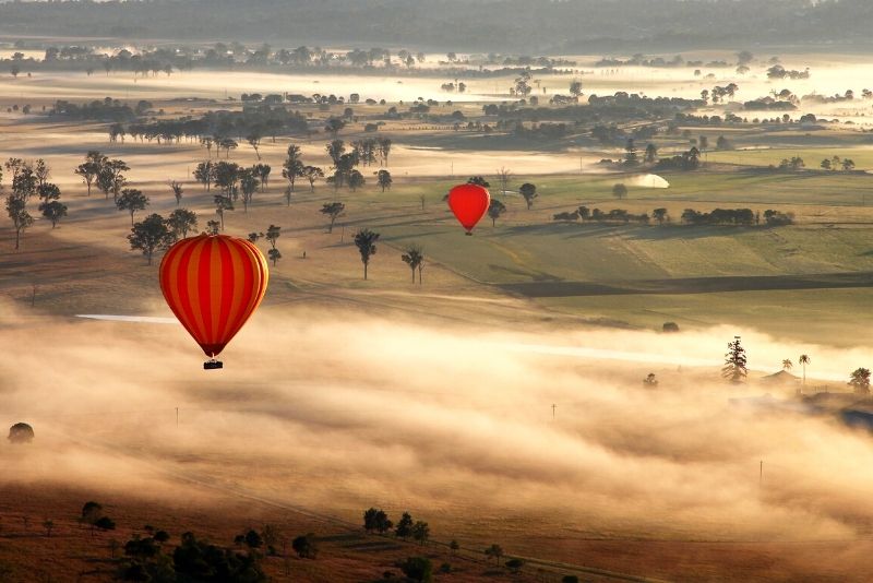 hot air balloon ride in Gold Coast