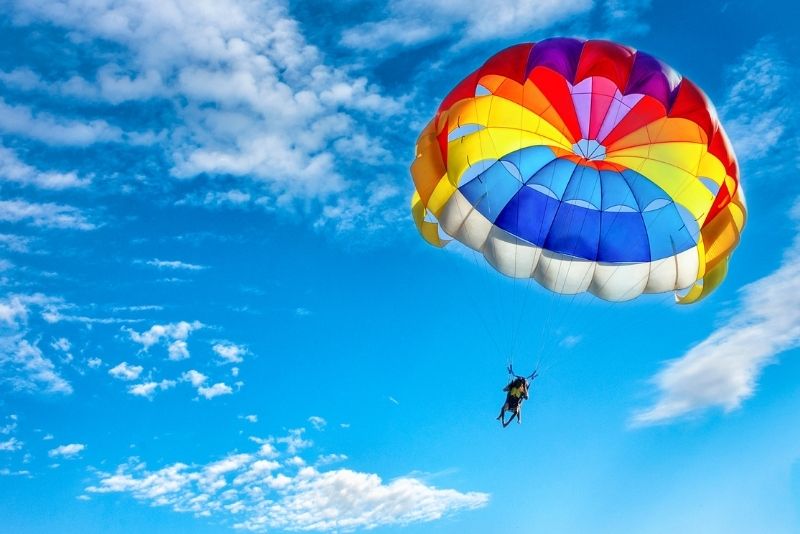 parasailing over the Gold Coast
