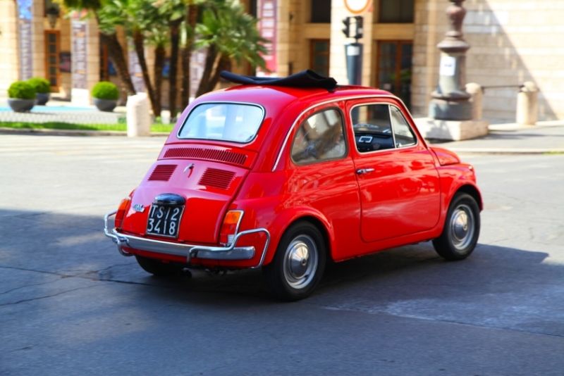Fiat 500 tour in Rome
