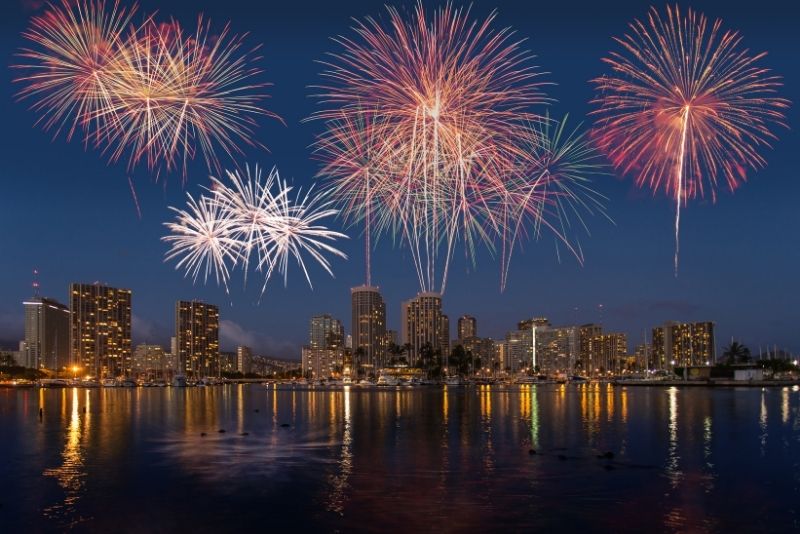 Waikīkī Beach Friday night fireworks