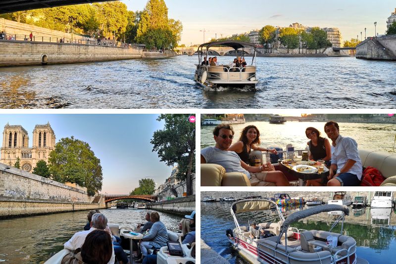 boat rental on the Seine River, Paris