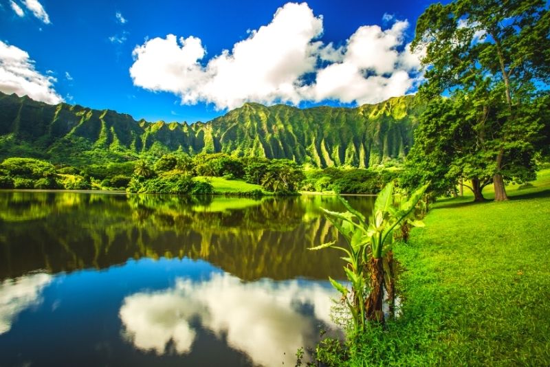 botanical gardens in Oahu, Hawaii