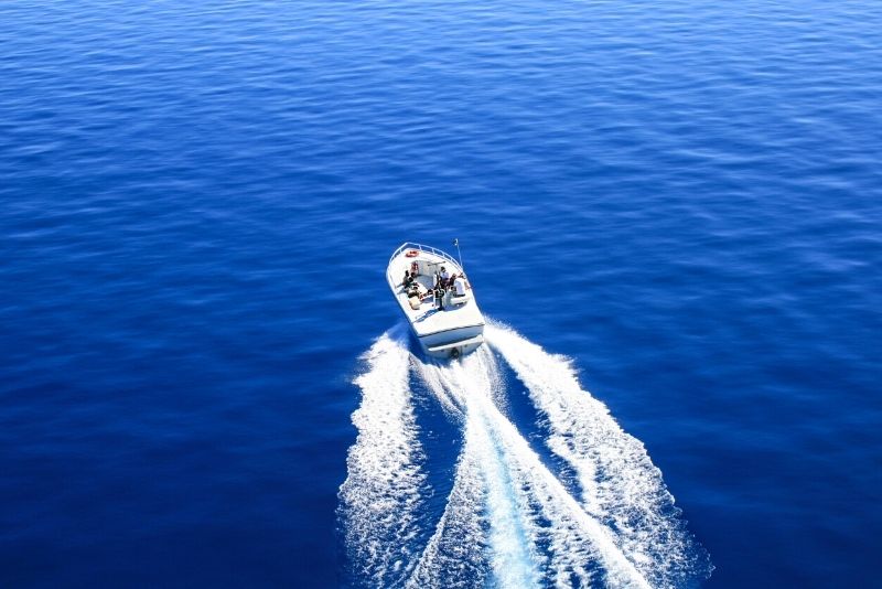 private boat at Emerald Bay
