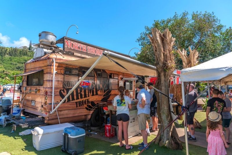 shrimp truck in Oahu