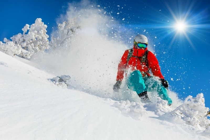 skiing at Sugar Bowl Resort, Lake Tahoe