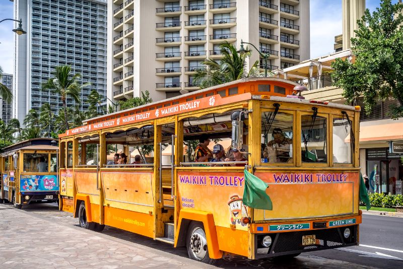 Waikiki Trolley tours, Hawaii