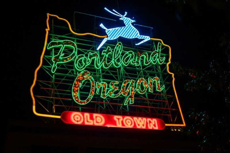 White Stag Sign, Portland, Oregon