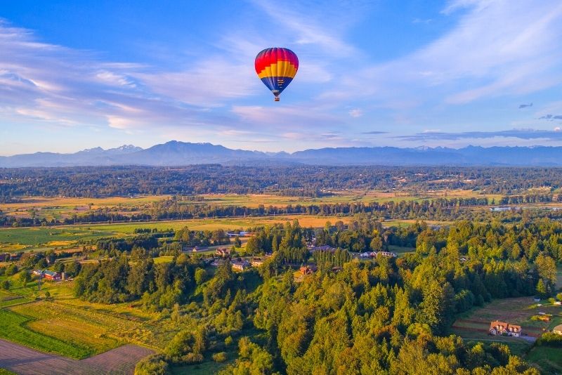 hot air balloon ride in Seattle