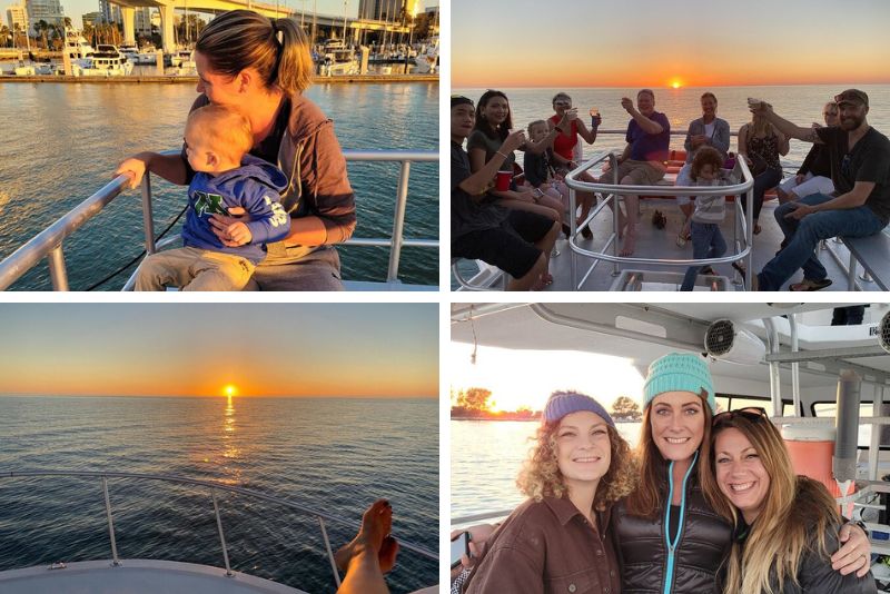 sunset boat tours in Clearwater