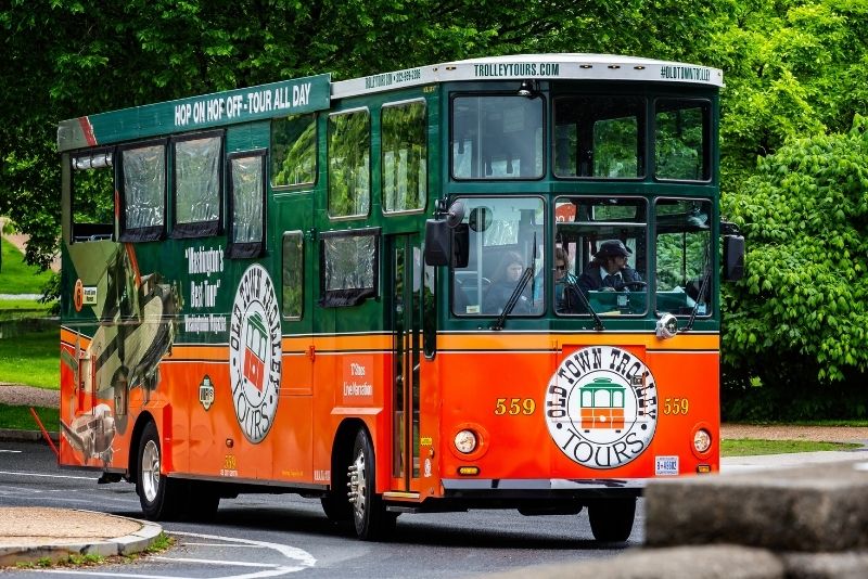 trolley tour in Washington DC