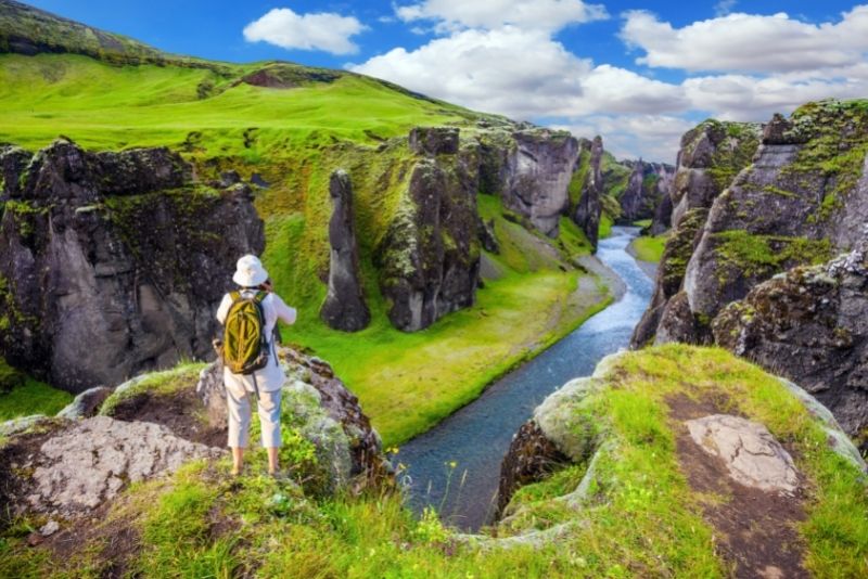 Fjadrargljufur Canyon in Iceland