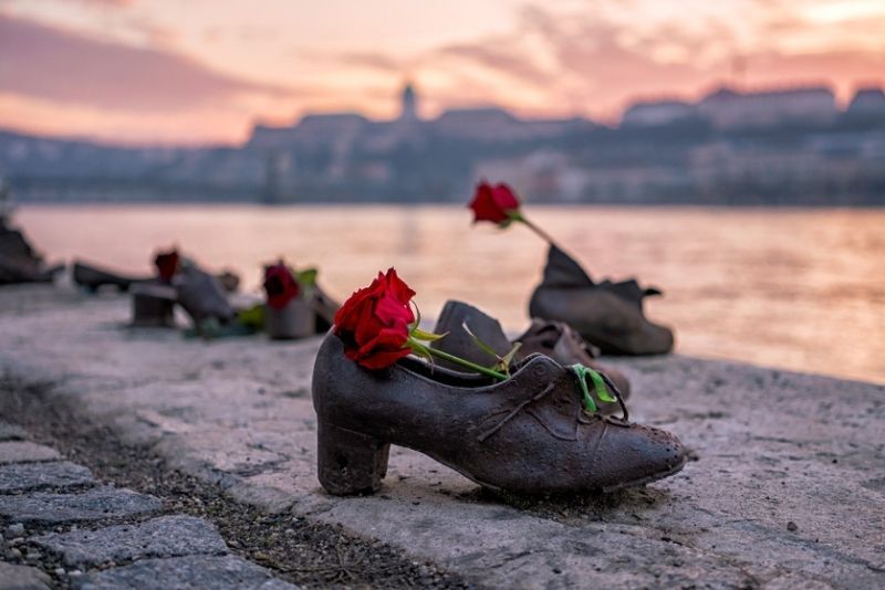 Schuhe am Donauufer, Budapest