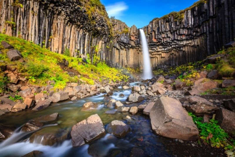 Wasserfall Svartifoss, Island