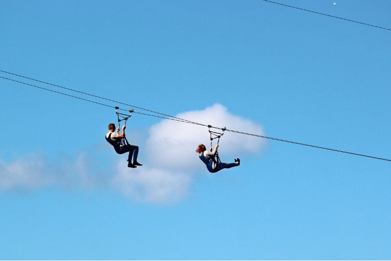 zip lining in Iceland