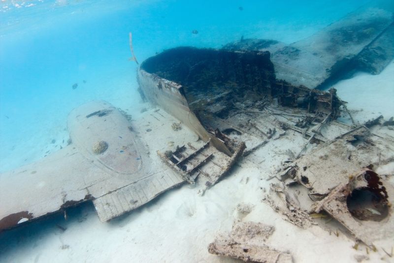 Staniel Cay plane wreck, The Bahamas