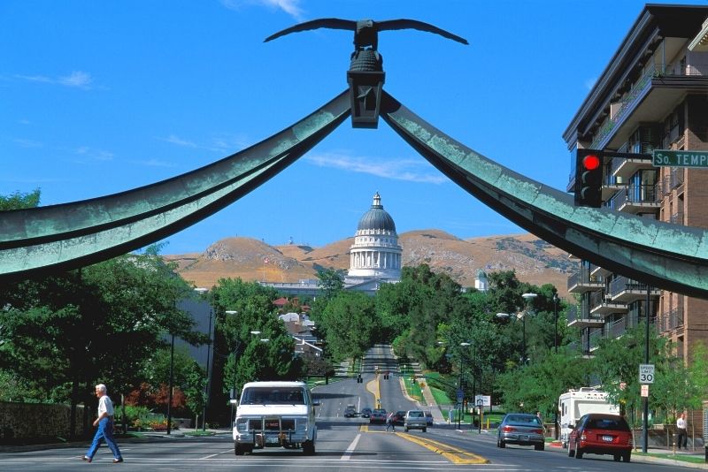 The Eagle Gate Monument, Salt Lake City