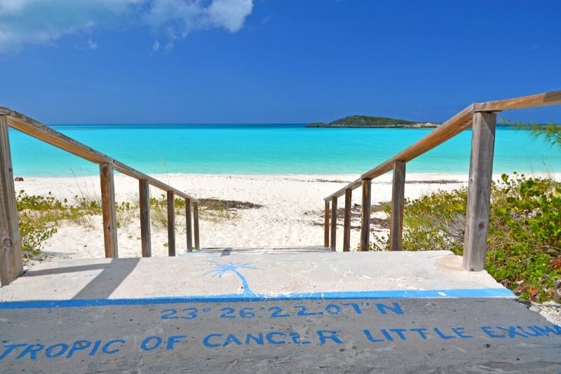 Tropic of Cancer Beach in Exuma, The Bahamas