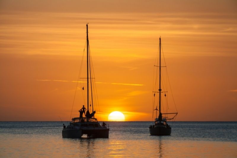 sunset cruise in The Bahamas