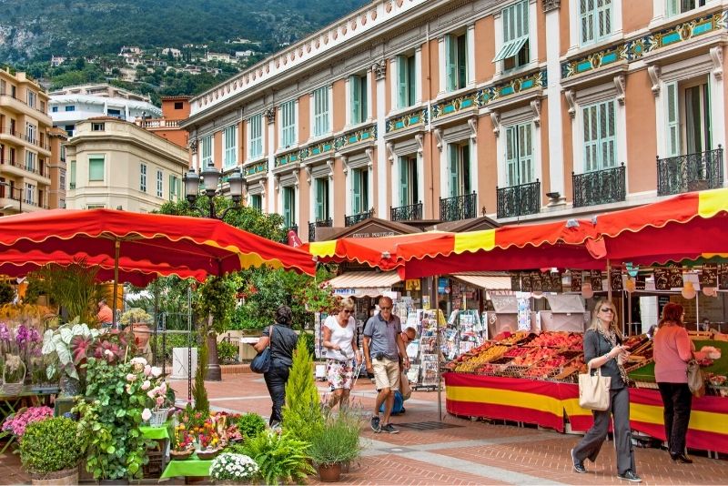 Le marché de la Condamine, Monaco