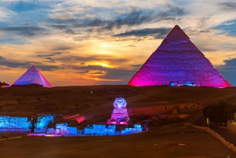 Ton- und Lichtshow der Pyramiden, Kairo