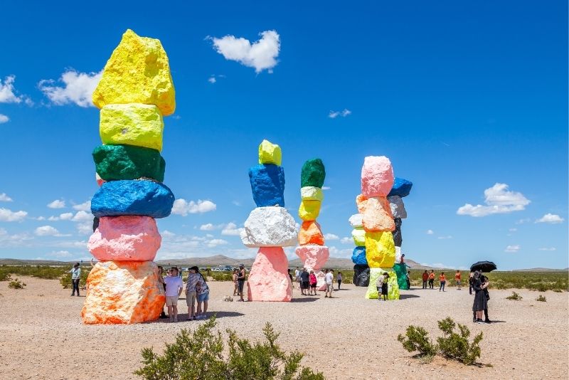 Seven Magic Moutain art installation, Nevada