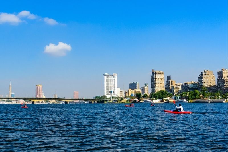 kayaking in Cairo