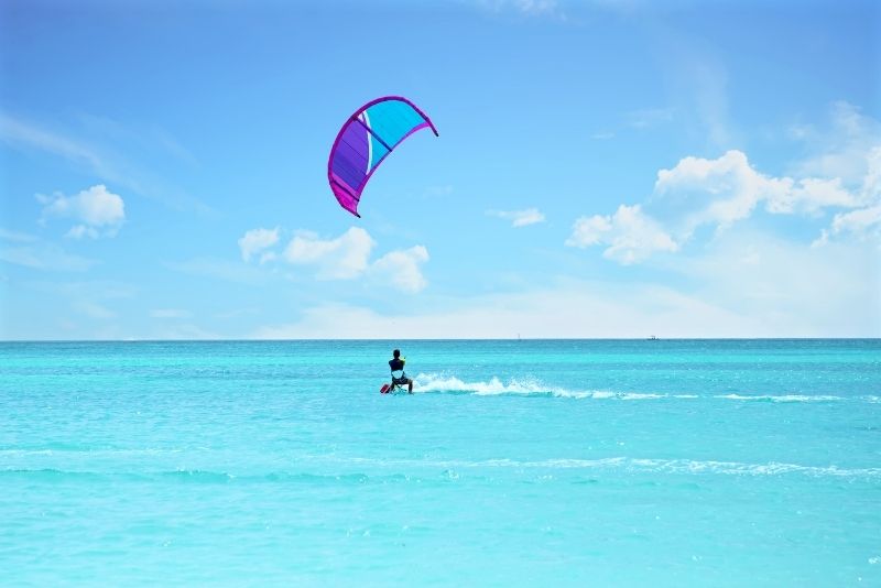 kiteboarding in Turks and Caicos