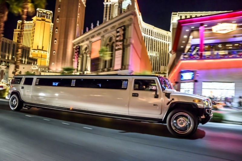 limo ride in Las Vegas