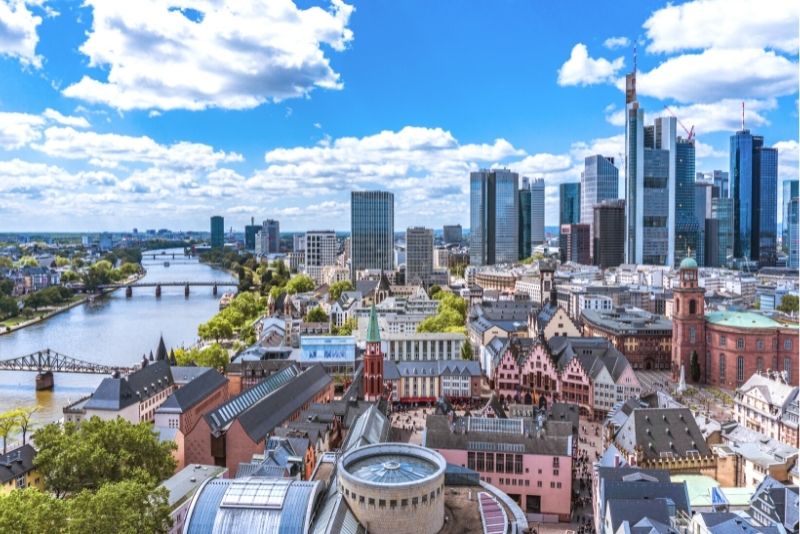 Frankfurt Cathedral observation tower view