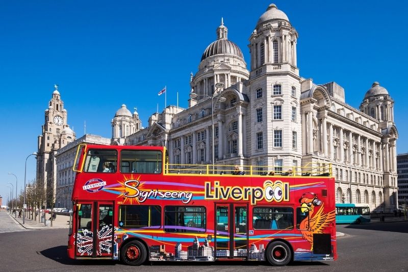 hop on hop off bus tours in Liverpool