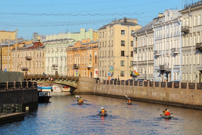 kayaking in St. Petersburg