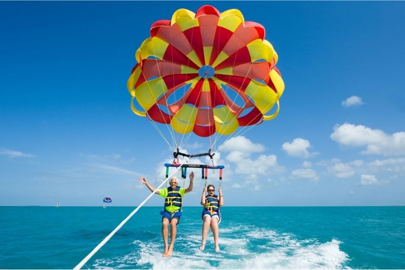 parasailing in Ibiza