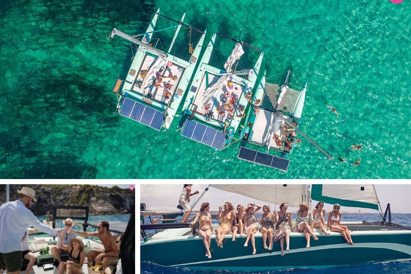 solar catamaran boat rental in Ibiza