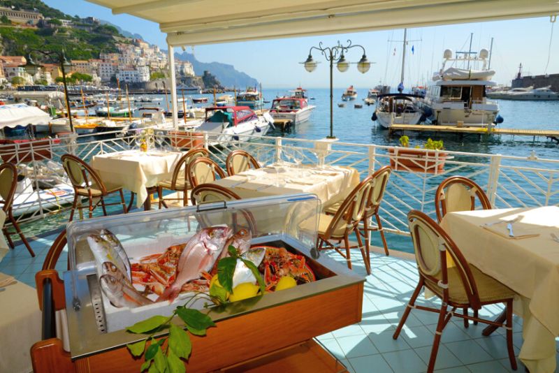 Lo Smeraldino restaurant, Amalfi Coast