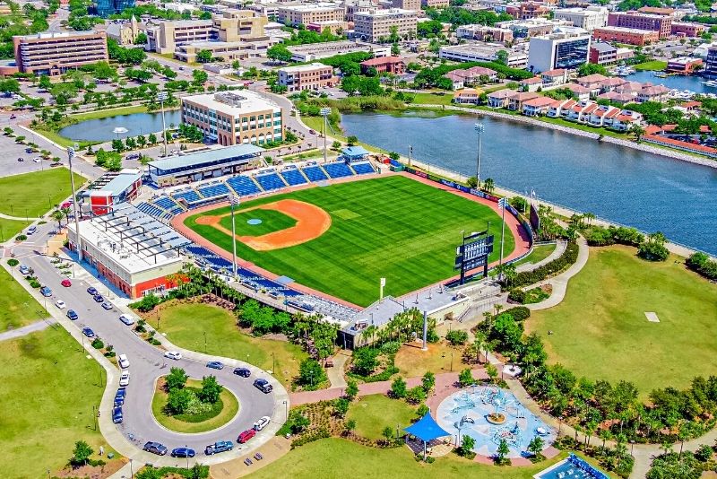 Pensacola State College, Rainy day video wins PSC baseball team a Blue  Wahoos field tarp