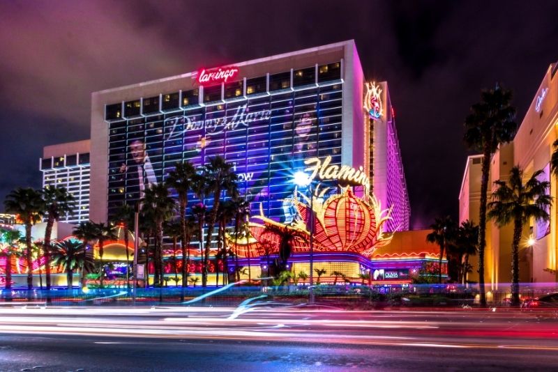 Paradise falls at the Flamingo Hotel & Casino in Las Vegas, NV