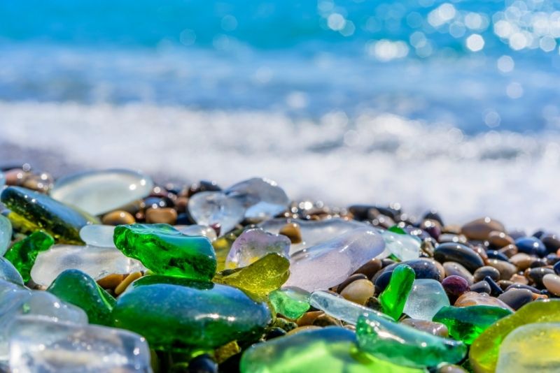 Glass pedal beach California, USA  Pretty landscapes, Glass beach