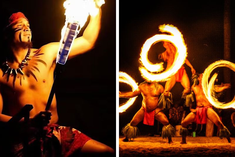 Polynesian fire dance and dinner show, Daytona Beach
