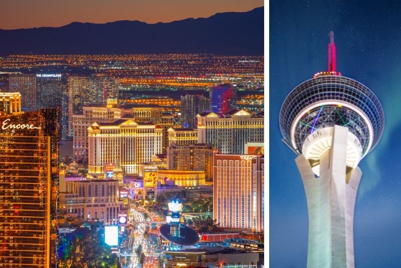 2 Excalibur Strat Stratosphere Hotel Casino Las Vegas NV View postcard lot NEW u 