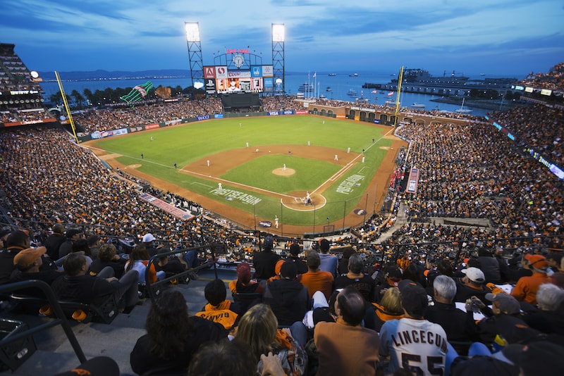 Quarantine creativity: An Oracle Park made of Lego bricks