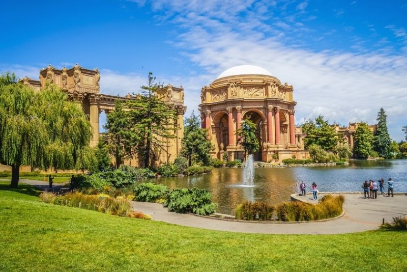 The Palace of Fine Arts in San Francisco, California