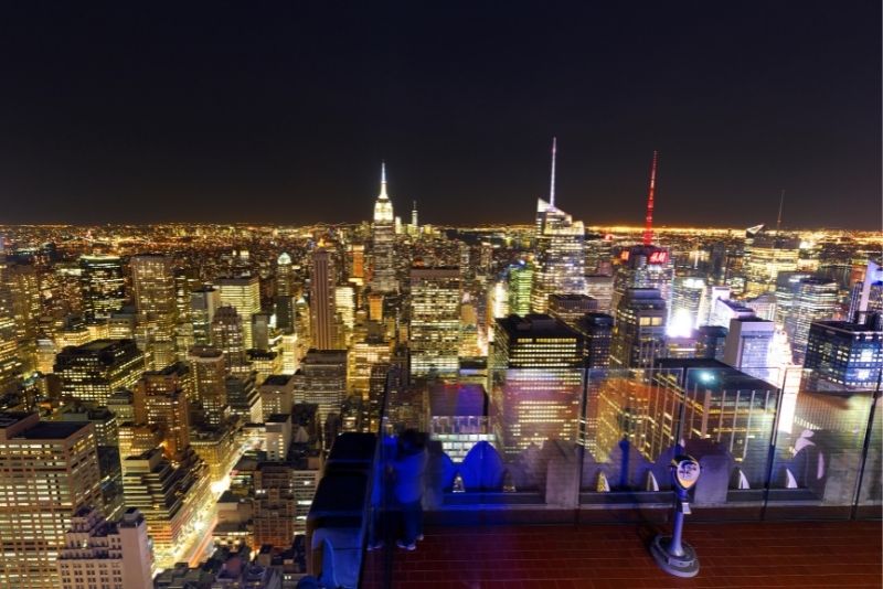 Top of the Rock at night, New York City
