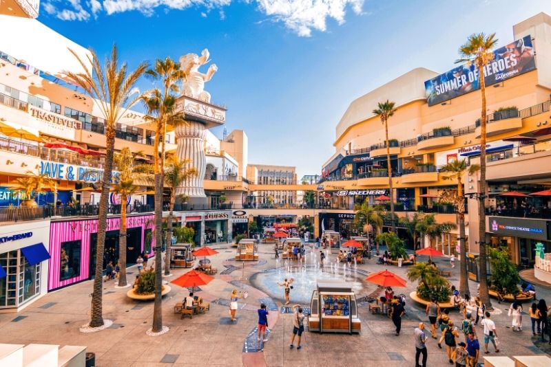 Beverly Hills Center Centre shopping mall a luxury fashion destination  between Beverly Hills and Hollywood in Los Angeles CA Stock Photo - Alamy