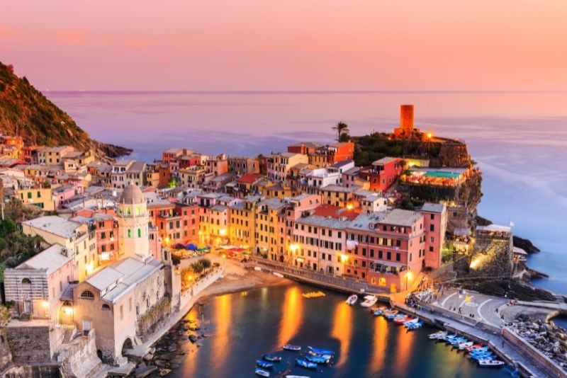 Cinque Terre sunset boat tour