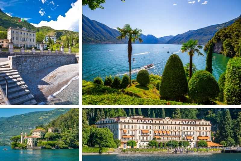 Lake Como villas sightseeing boat tour