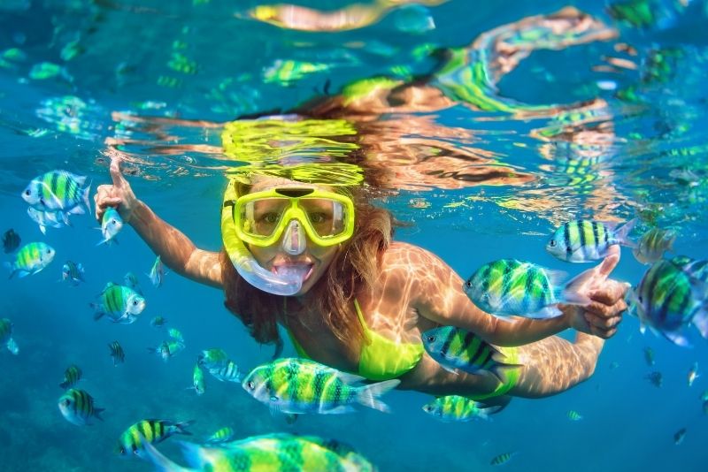 snorkeling boat tour in Coral Bay